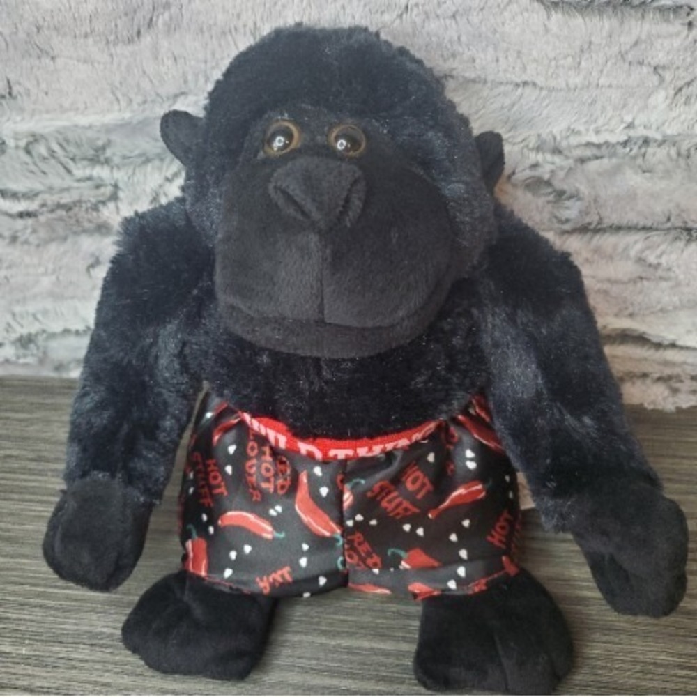 Dan Dee Black Gorilla WILD THING Hot Stuff Lover Plush Stuffed Animal W/ Boxers